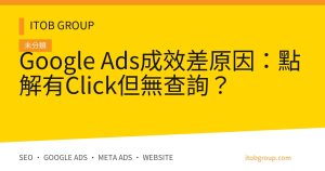 Google Ads成效差原因:點解有Click但無查詢?